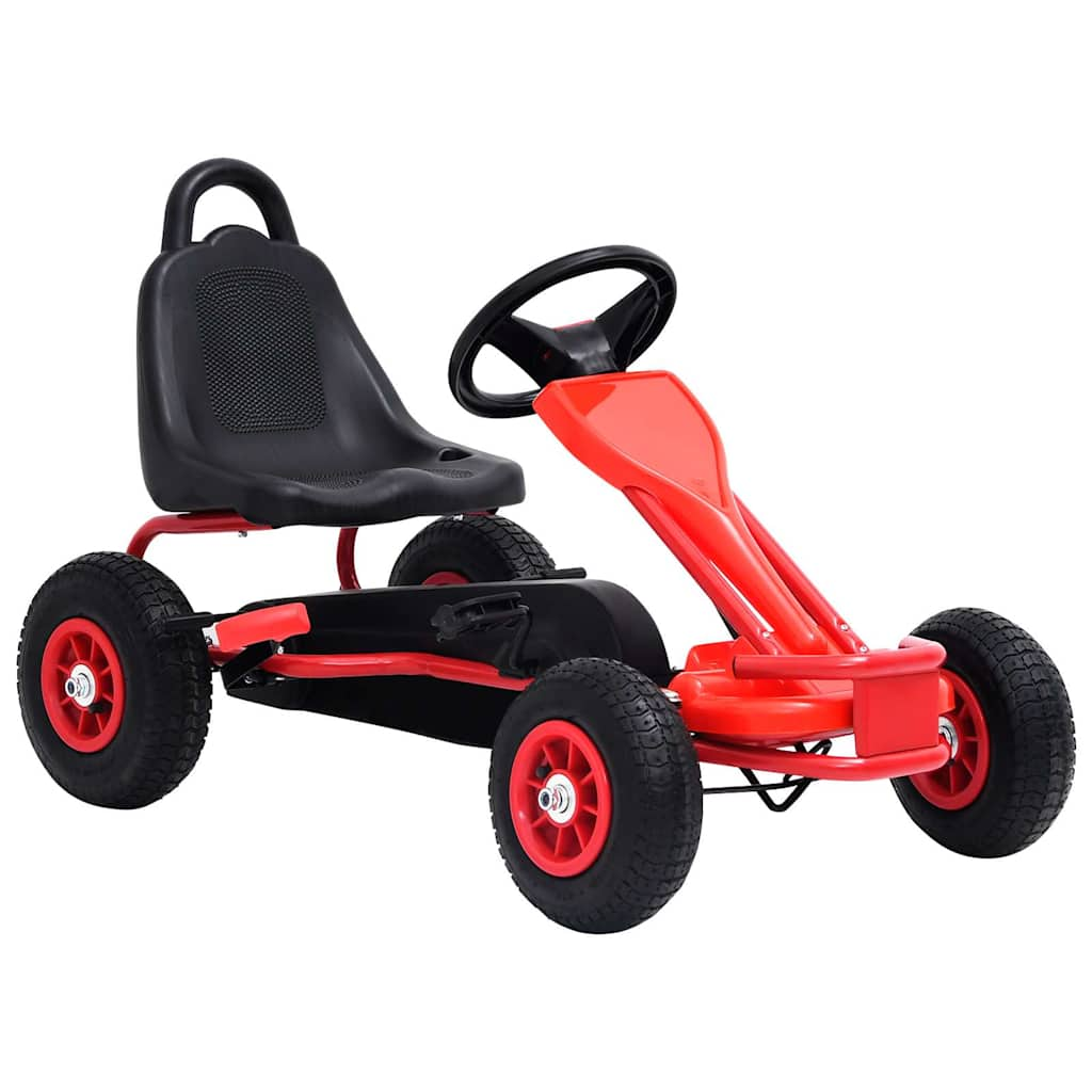 Vetonek Kart de pedales con neumáticos rojo