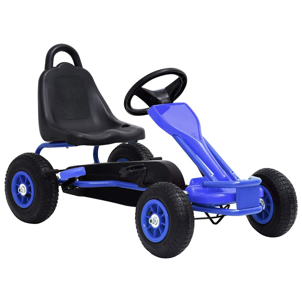 Vetonek Kart de pedales con neumáticos azul