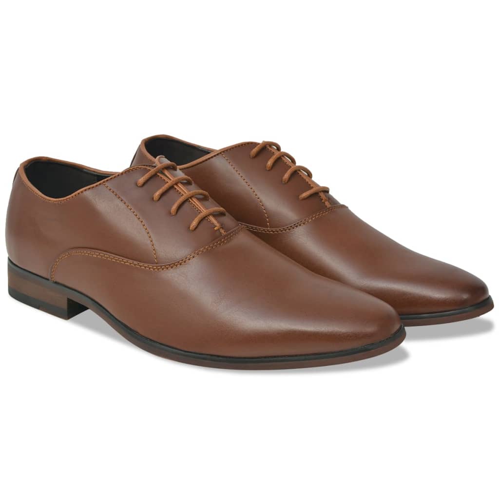 Vetonek Zapatos de vestir negocios hombre cordones marrón t 42 cuero PU