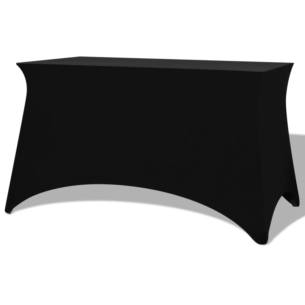 Vetonek Funda elástica para mesa 2 uds 120x60,5x74 negro