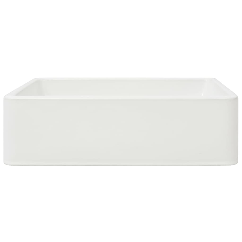 Lavabo de cerámica blanco 41x30x12 cm V39