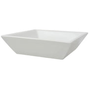 Lavabo cuadrado de cerámica 41,5x41,5x12 cm blanco v9645 - Vetonek