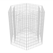 Jardinera hexagonal de gaviones 100x90x100 cm v1532 - Vetonek