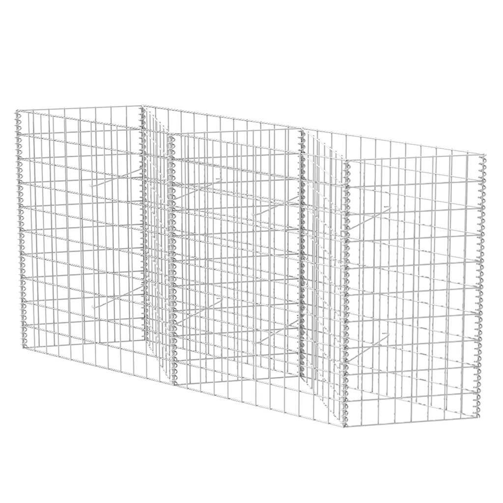 Vetonek Cesta de muro de gaviones acero galvanizado 120x30x100 cm