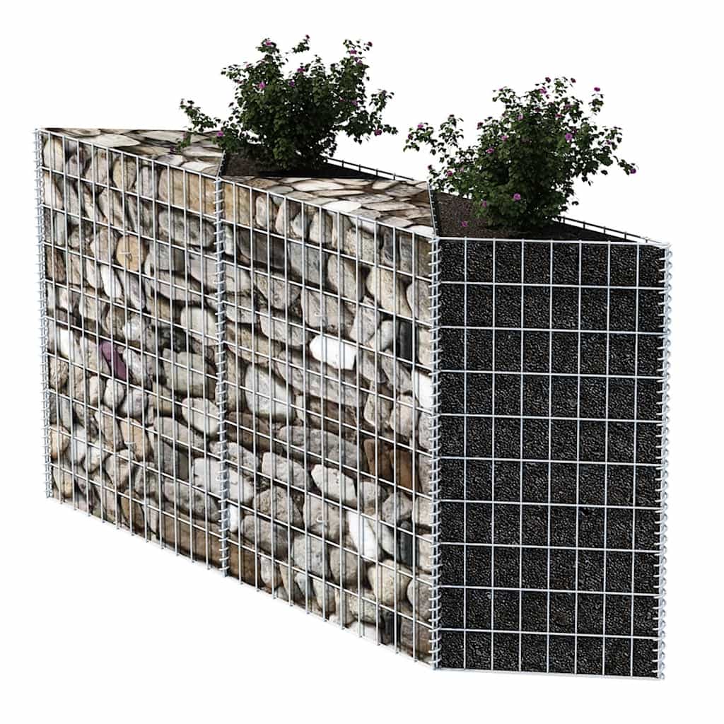 Cesta de muro de gaviones acero galvanizado 120x30x100 cm v1594 - Vetonek