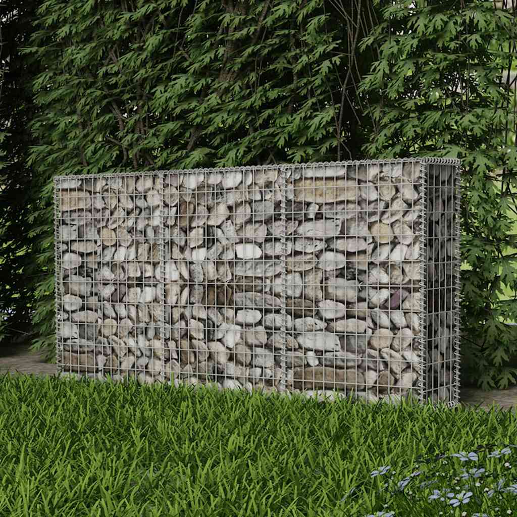 Cesta de muro de gaviones acero galvanizado 200x30x100 cm - Vetonek