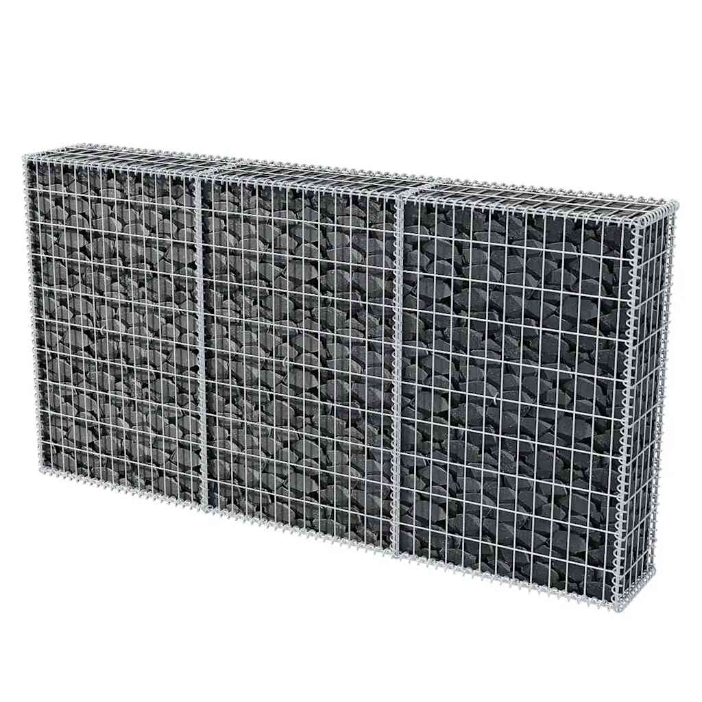 Cesta de muro de gaviones acero galvanizado 200x30x100 cm - Vetonek