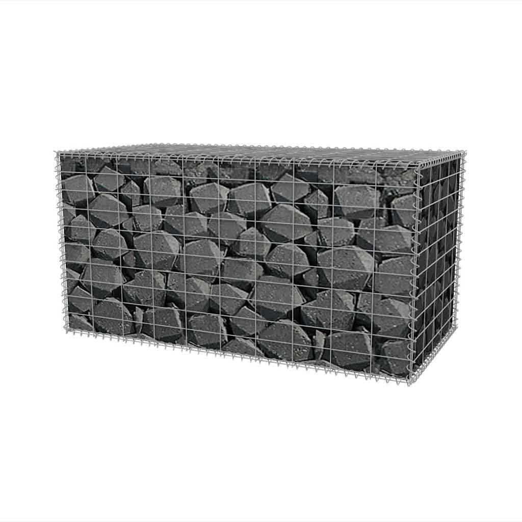 Vetonek Cesta de muro de gaviones acero galvanizado 100x50x50 cm