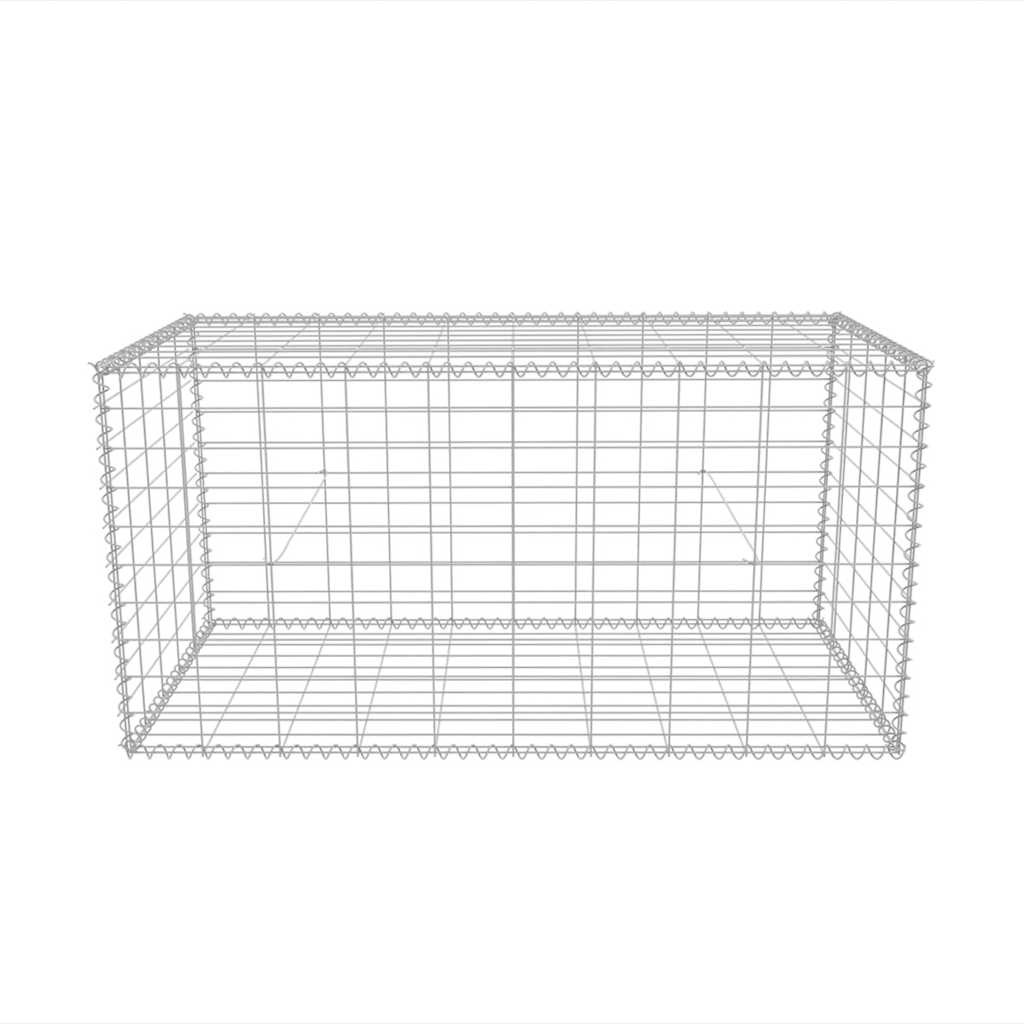 Cesta de muro de gaviones acero galvanizado 100x50x50 cm v1693 - Vetonek