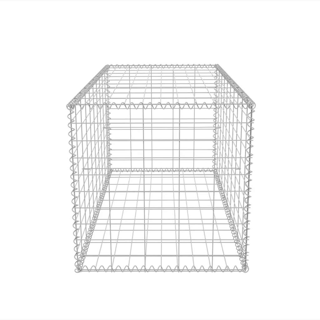 Cesta de muro de gaviones acero galvanizado 100x50x50 cm v1693 - Vetonek