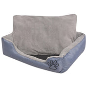 Dog bed with padded cushion size xxl gray v2188 Vetonek