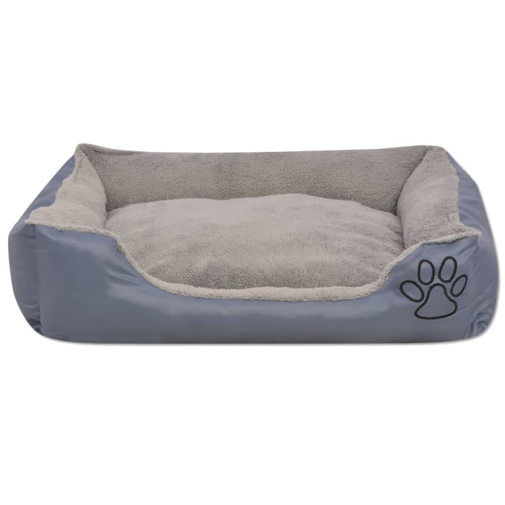 Dog bed with padded cushion size XXL gray - Vetonek