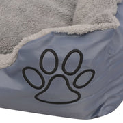 Dog bed with padded cushion size XXL gray - Vetonek