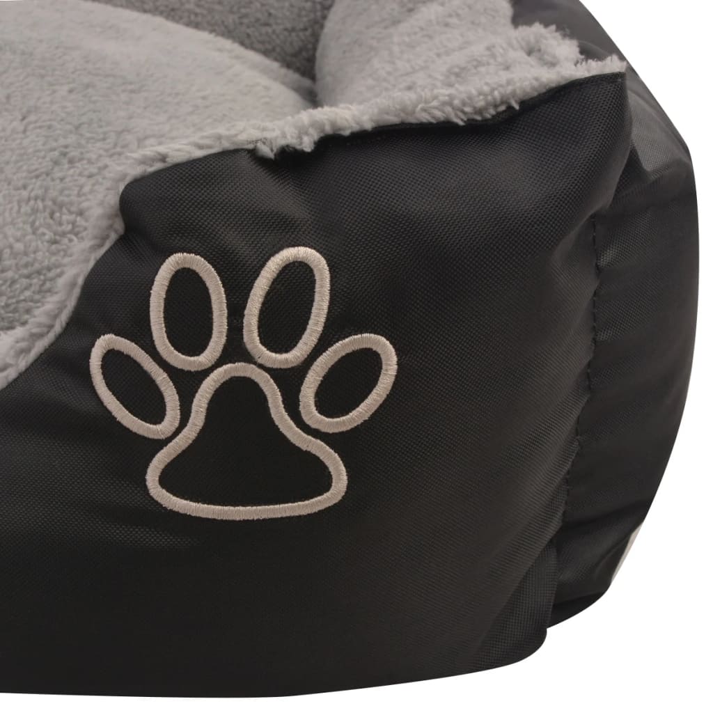 Dog bed with padded cushion xl black v2232 - Vetonek