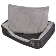 Dog bed with padded cushion size xxl black v2249 Vetonek