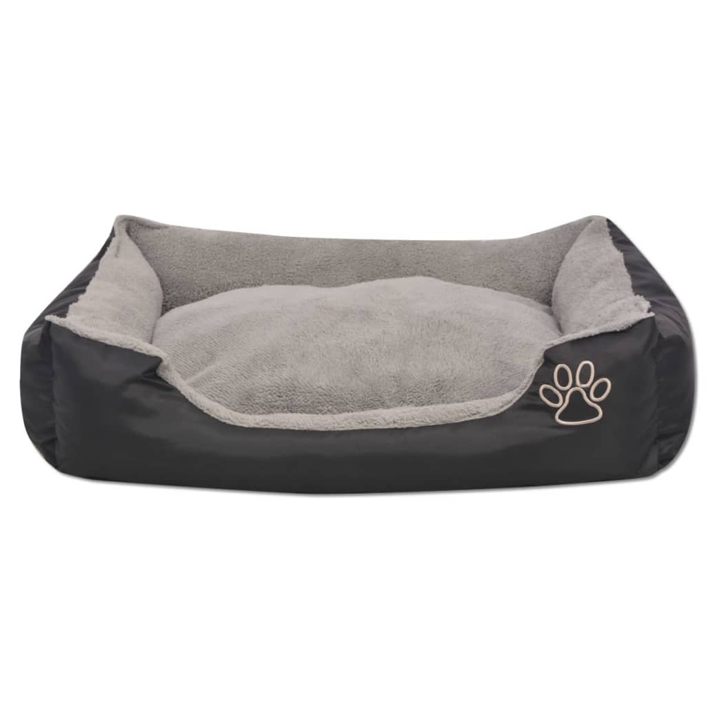 Dog bed with padded cushion Size XXL Black - Vetonek
