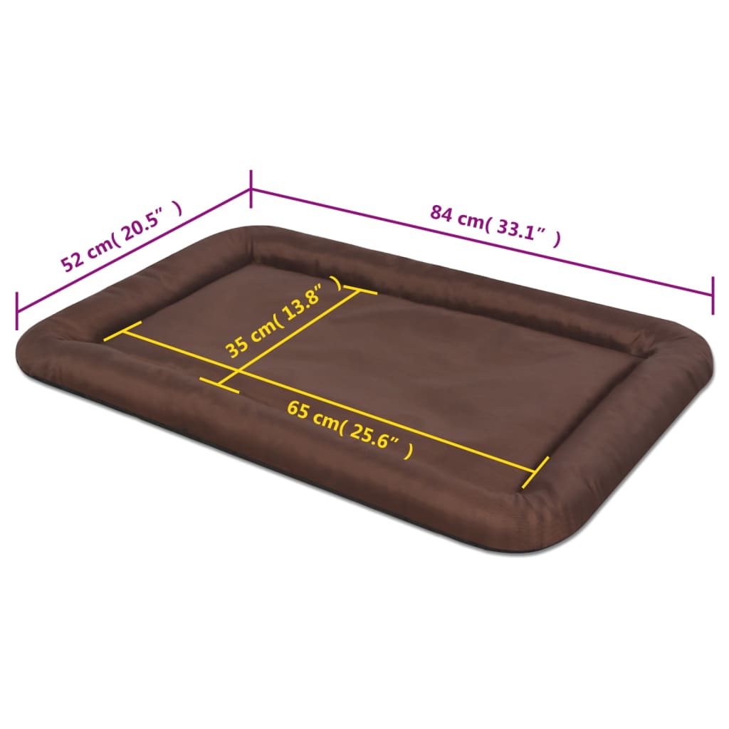 Dog mattress size xl brown v2652 - Vetonek