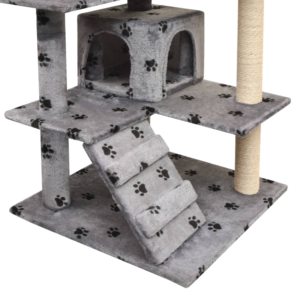 SISAL RASCADOR POST RASCADOR 125 cm Gray Footprints