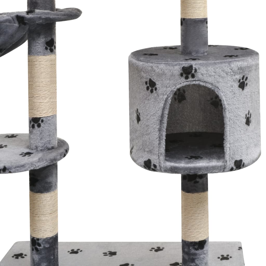 SISAL RASCADOR POST RASCADOR 125 cm Gray Footprints