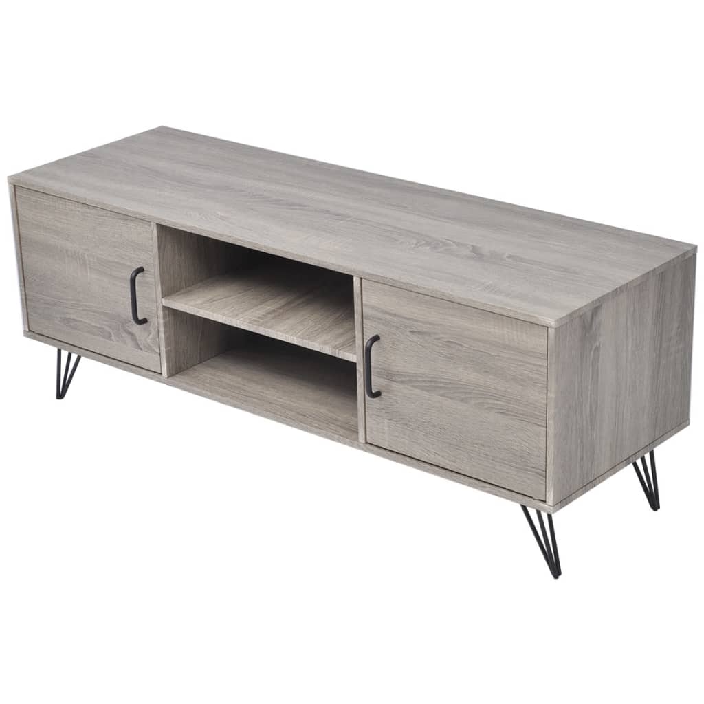 Vetonek Mueble para TV gris 120x40x45 cm