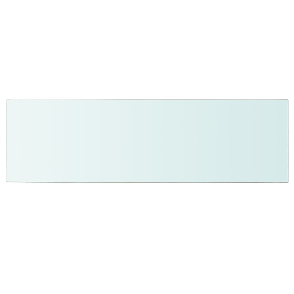 Clear glass shelf panel 100x30 cm