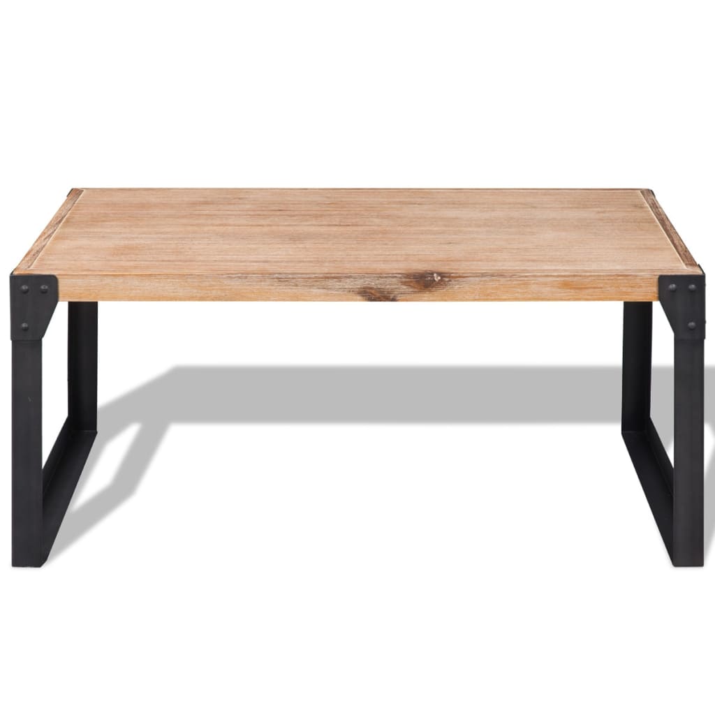 Mesa de centro de madera maciza de acacia 100x60x45 cm vidaXL