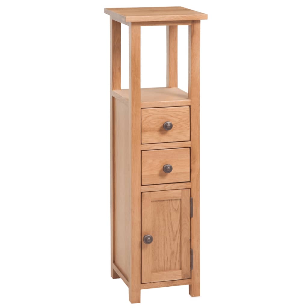 Vetonek Mueble de esquina de madera de roble maciza 26x26x94 cm