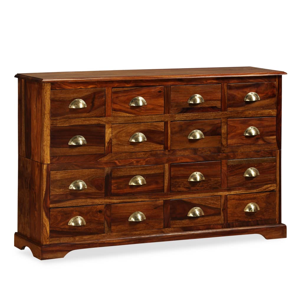 Cómoda de cajones madera maciza de sheesham 120x30x75 cm v8173 Vetonek