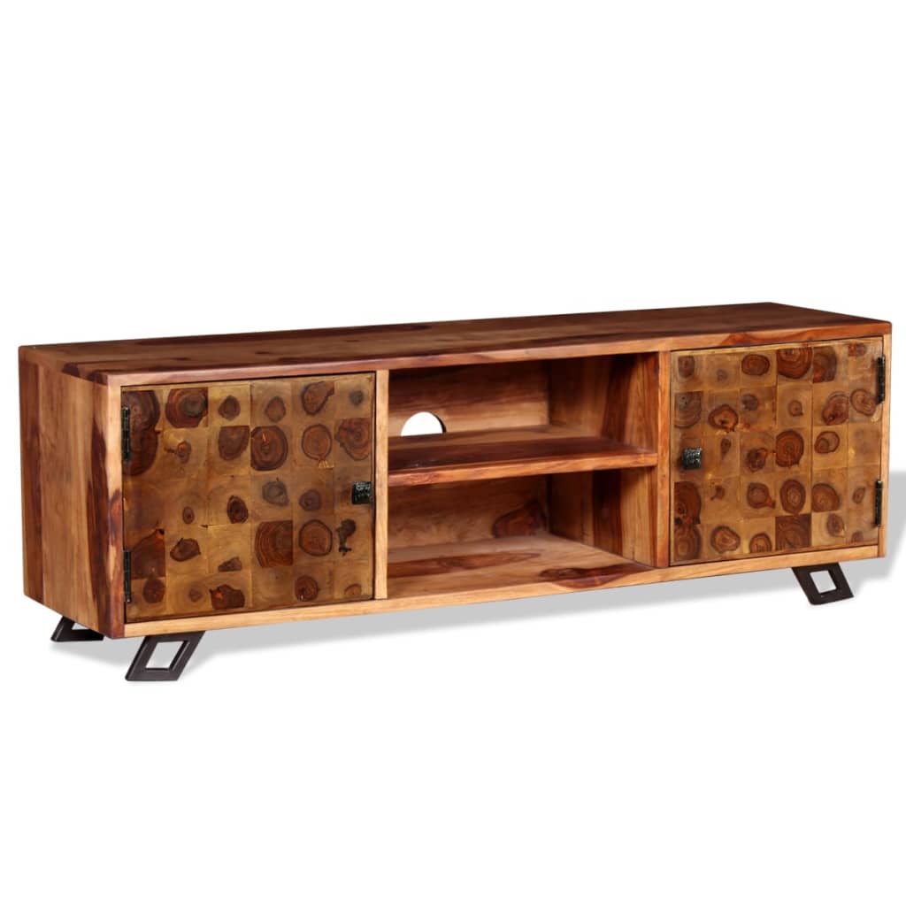 Sheesham solid wood tv furniture 120x30x40 cm