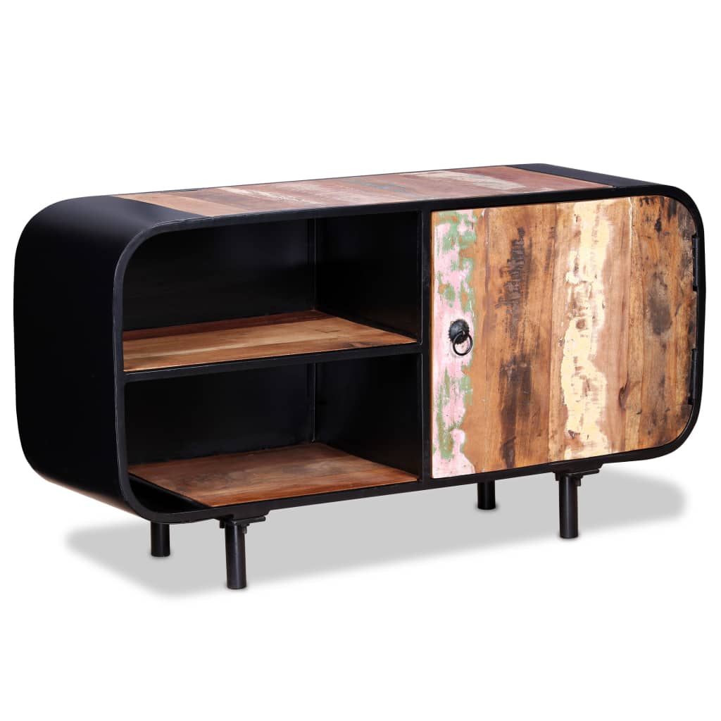 Vetonek Mueble de TV madera reciclada 90x30x48 cm