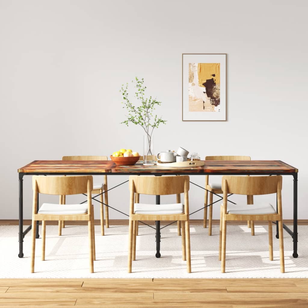 Vetonek Mesa de comedor de madera maciza reciclada 240 cm          