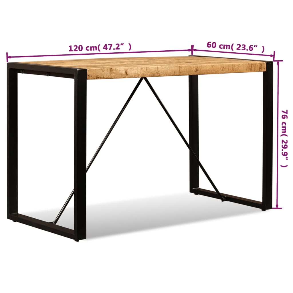 Massy Wooden Dining Table 120 cm