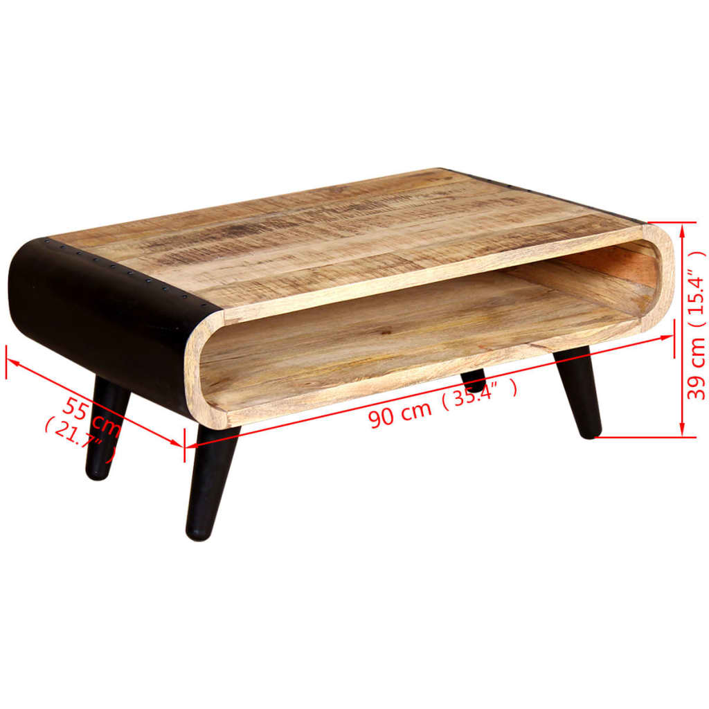 Rugoso Mango Wood Center Tabela 90x55x39 cm