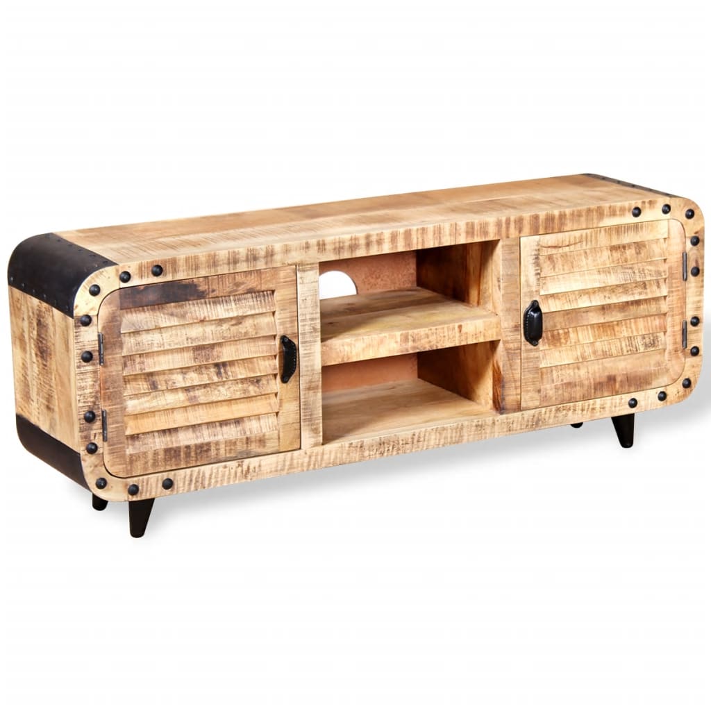 Mobili tv rough mango legno 120x30x50 cm