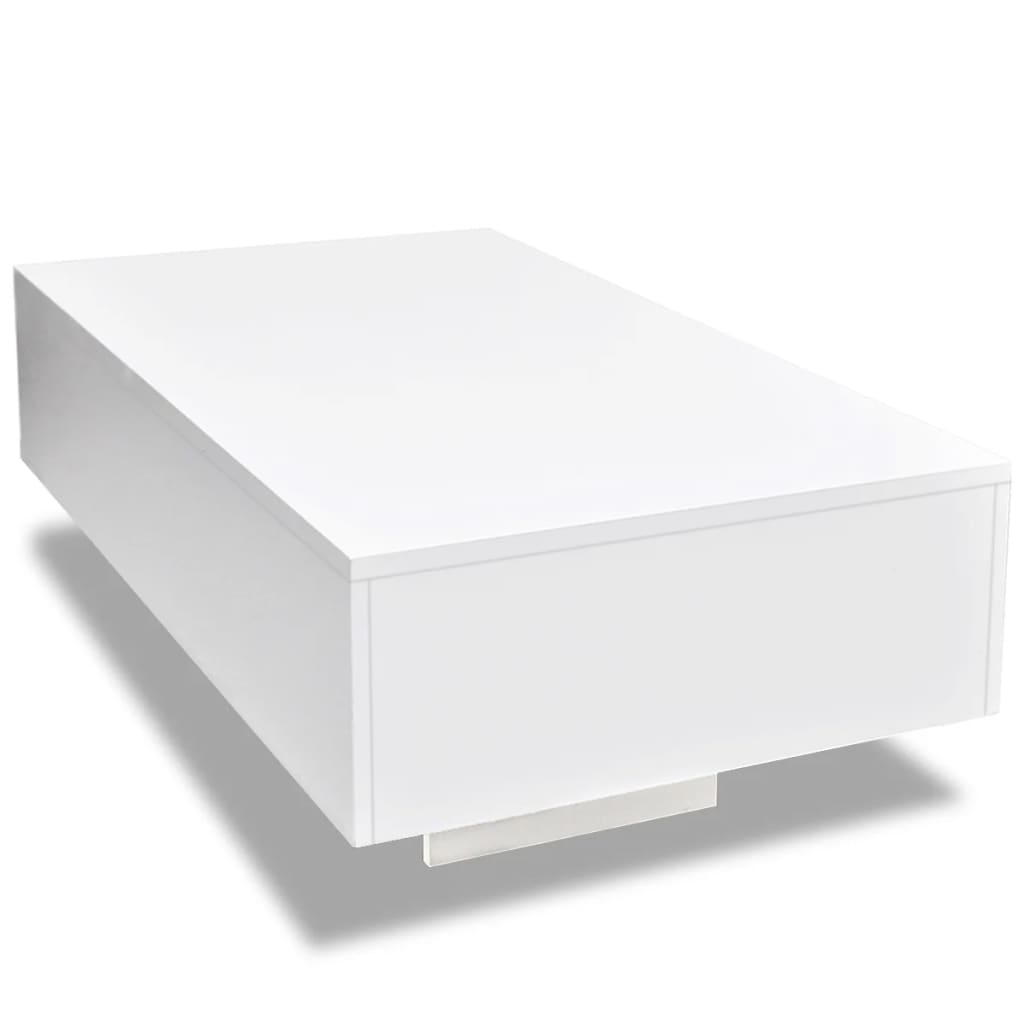 Mesa de centro blanco brillante vidaXL