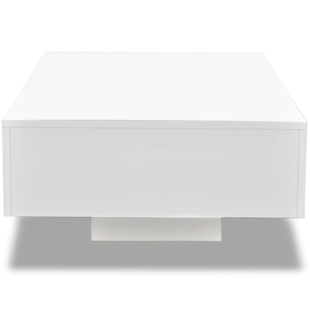 Mesa de centro blanco brillante vidaXL