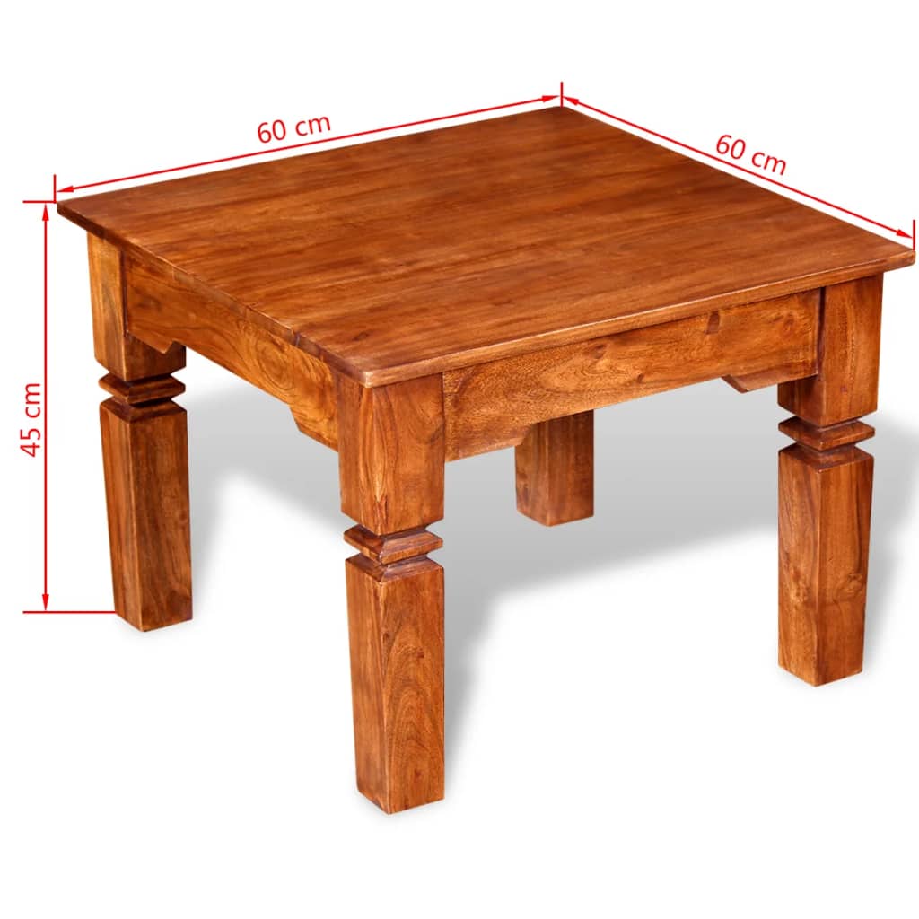 Sound Wooden Center Table 60x60x45 cm