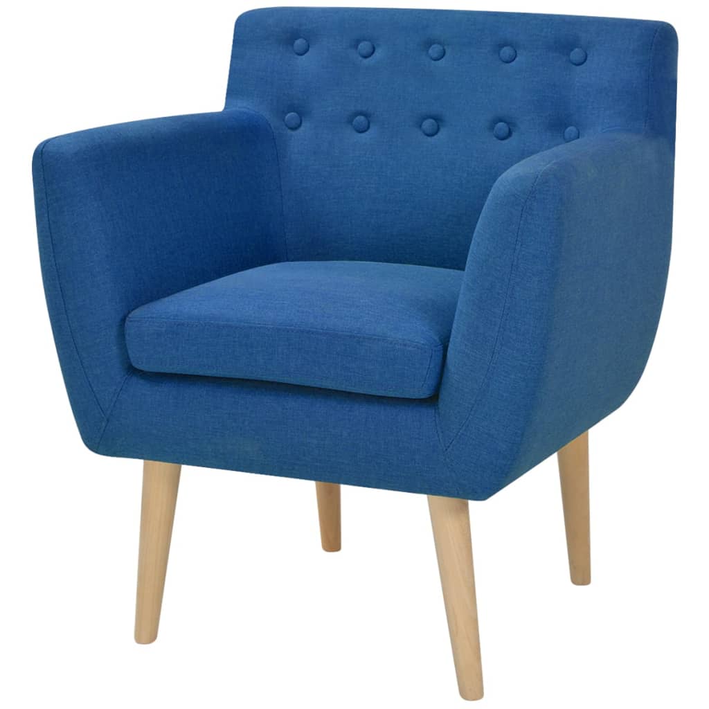 Vetonek Sillón de tela azul