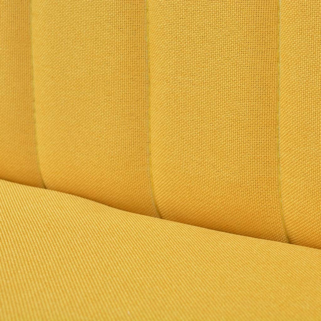 Sofá de tela amarillo 117x55,5x77 cm - Vetonek