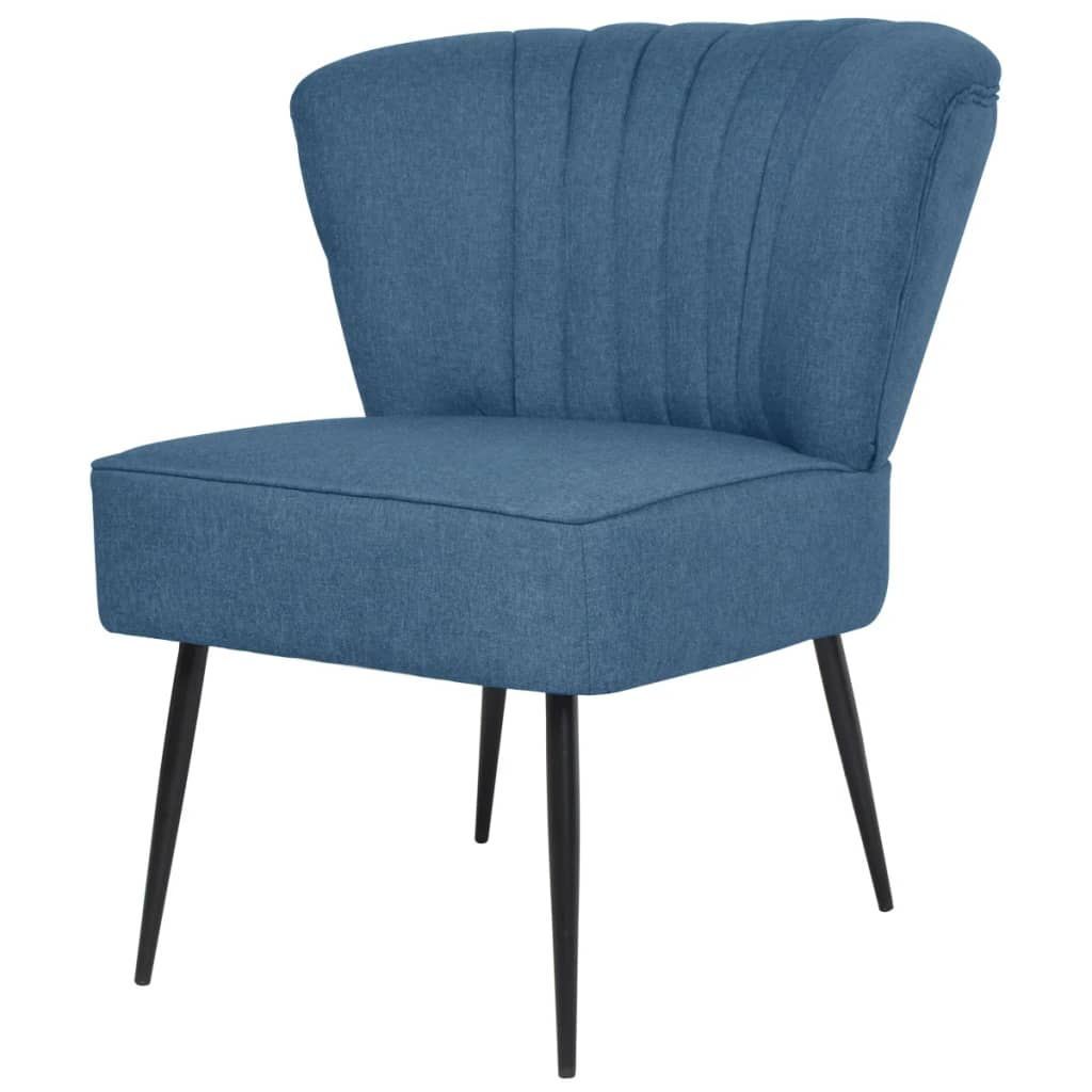 Vetonek Sillón de cóctel tela azul