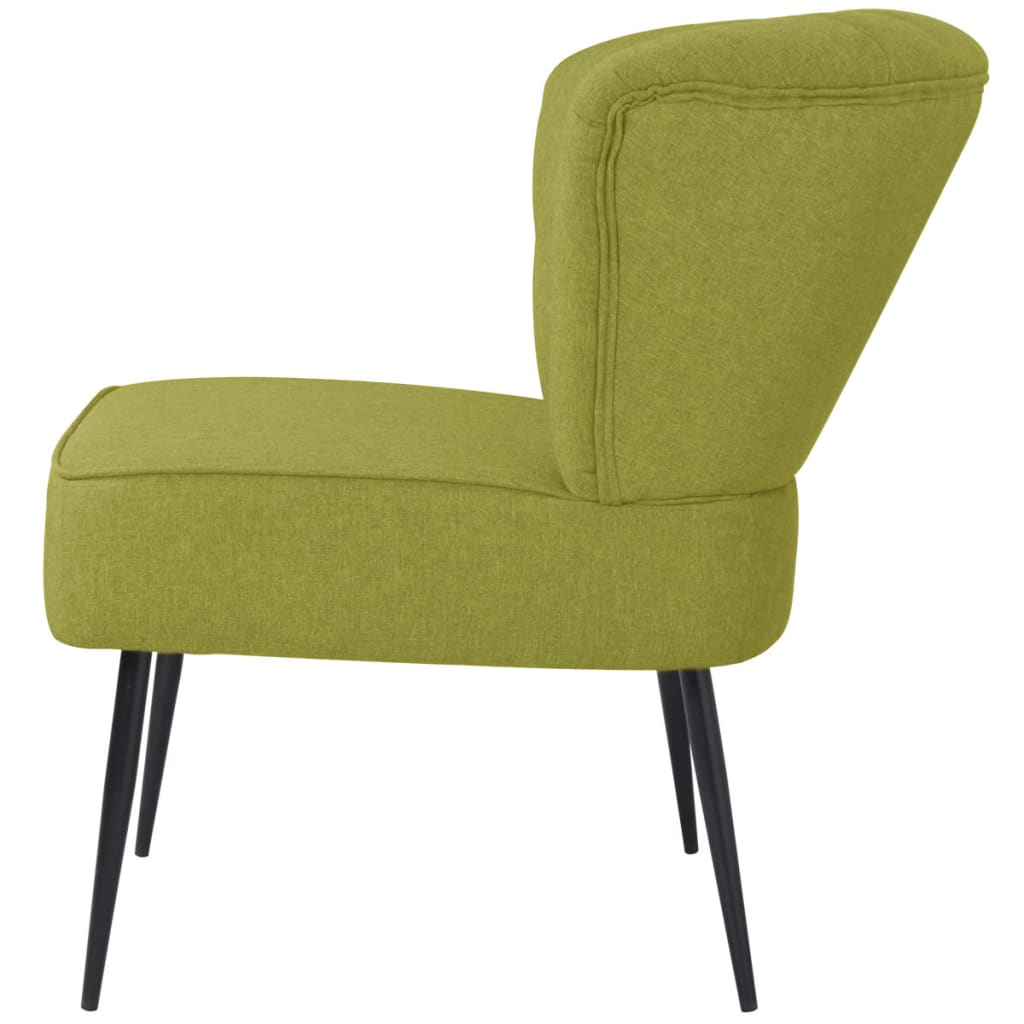 Green cloth cocktail armchair