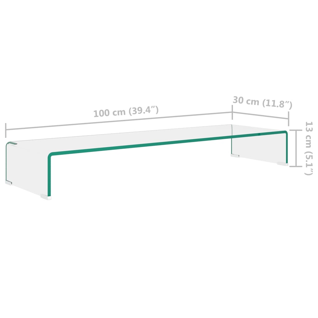 TV -Unterstützung/sauberer Kristallmonitor 100x30x13 cm