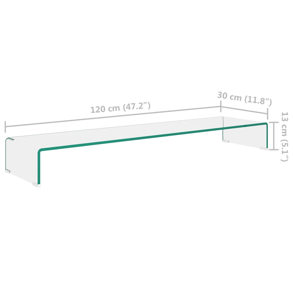 Unterstützung für TV/Life Crystal Monitor 120x30x13 cm