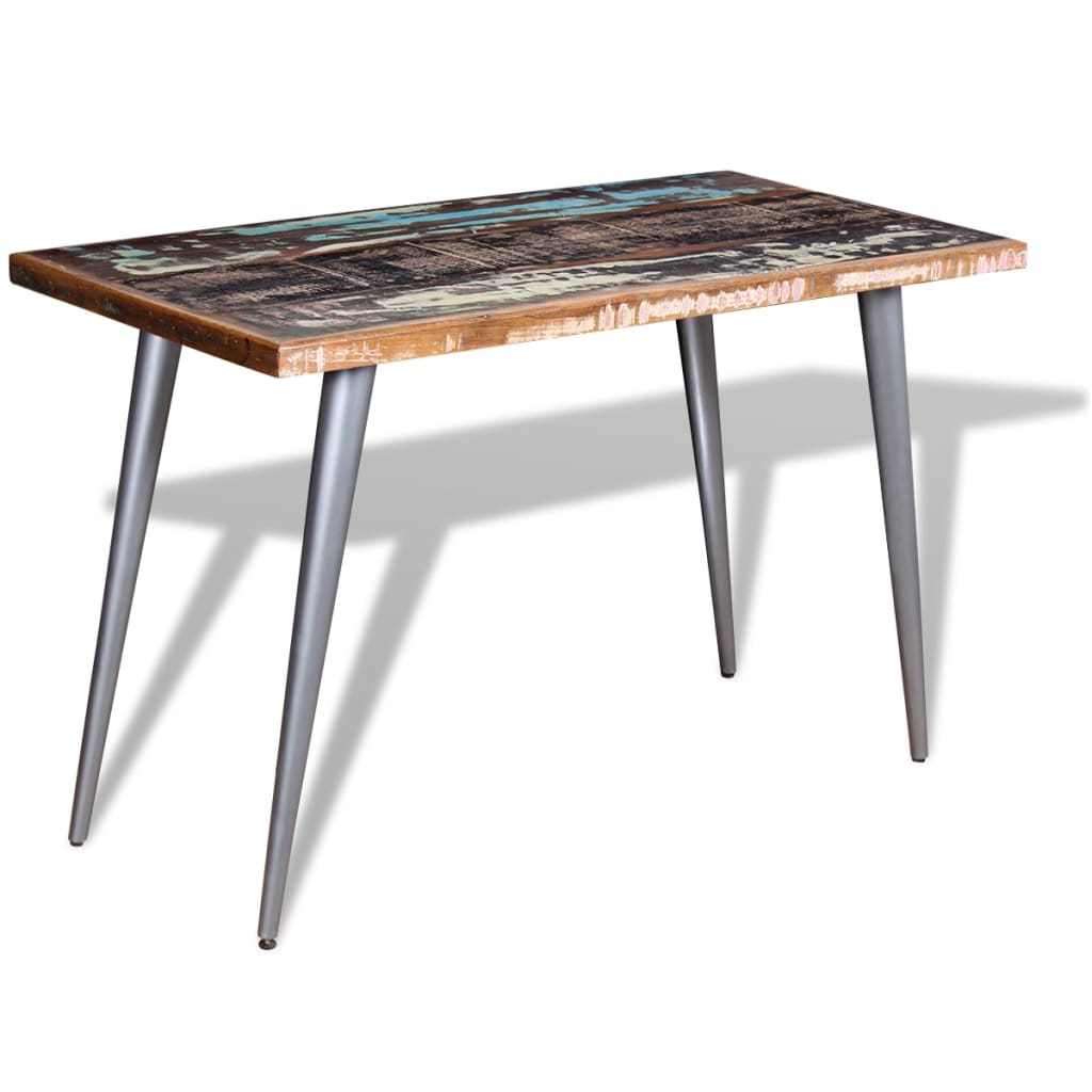 Mesa de comedor de madera maciza reciclada 120x60x76 cm vidaXL