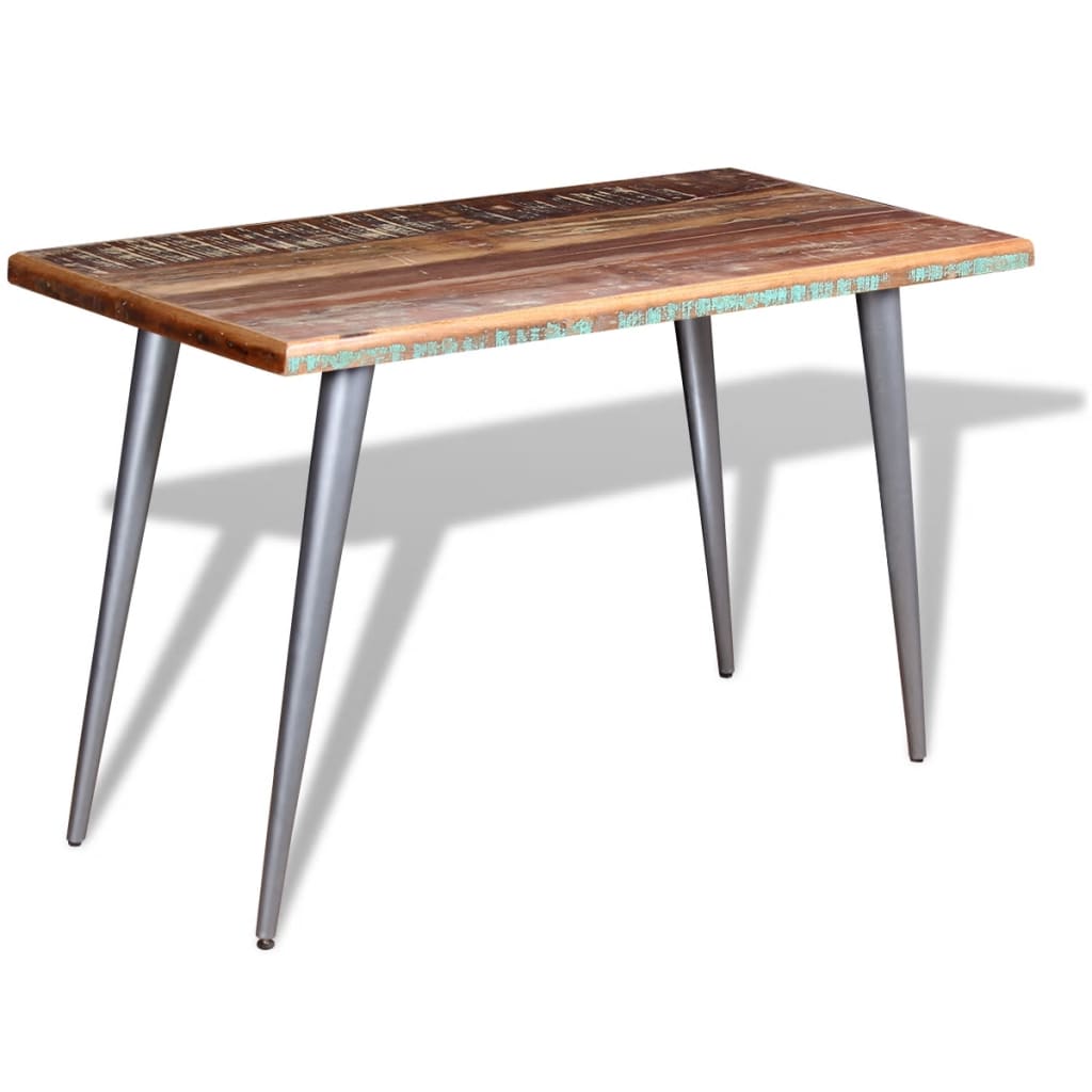 Mesa de comedor de madera maciza reciclada 120x60x76 cm vidaXL