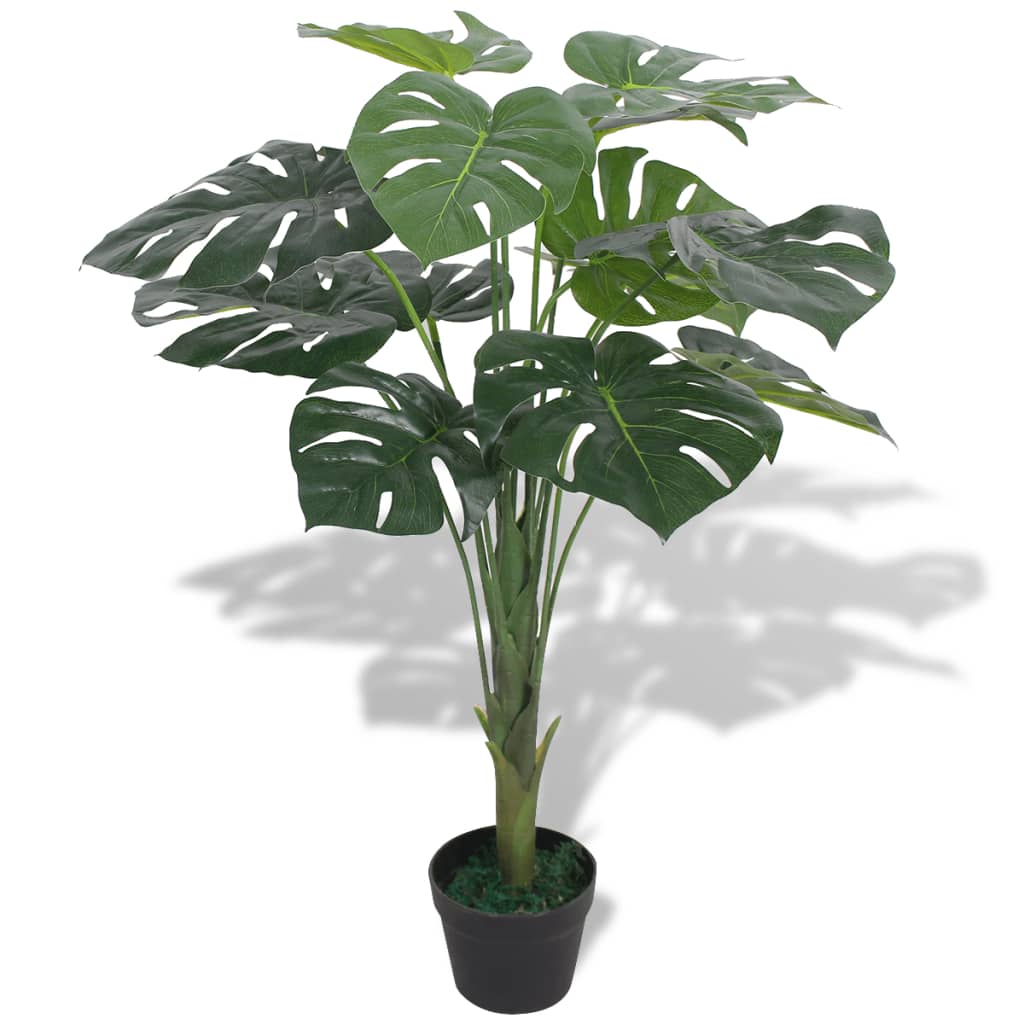 Vetonek Planta de monstera artificial con maceta verde 70 cm