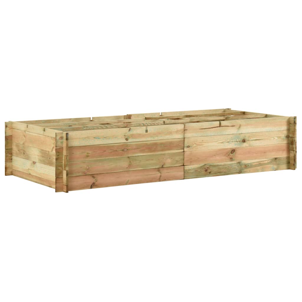 Jardinière à légumes en bois de pin imprégné 197x100x40cm v7968 Vetonek
