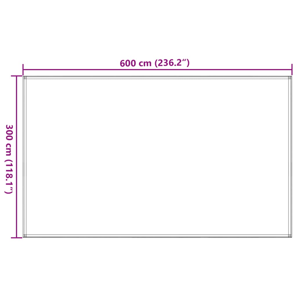 300x600 cm catifa de tenda antracita