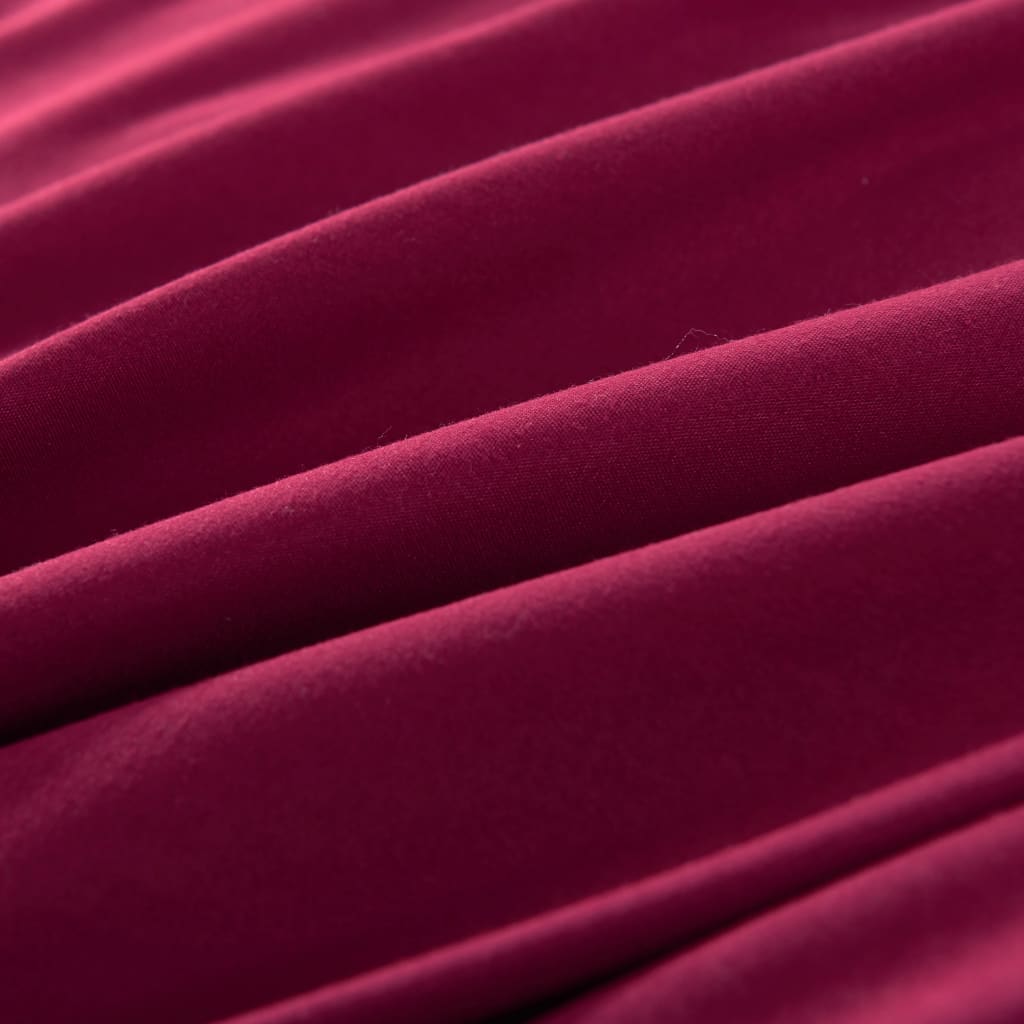 Parure housse de couette Vetonek bordeaux 155x220/80x80 cm