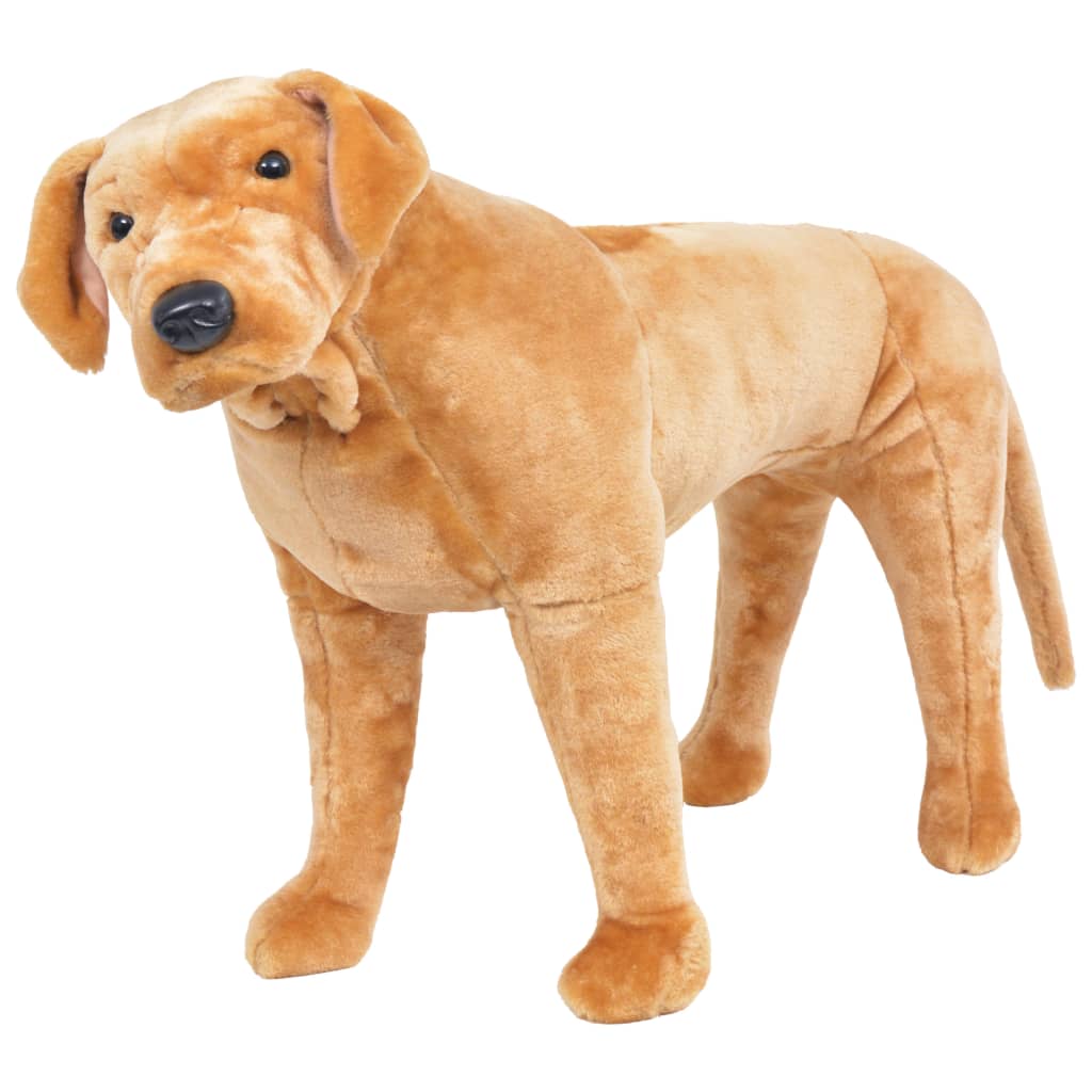 Vetonek Perro labrador de peluche de pie marrón claro XXL